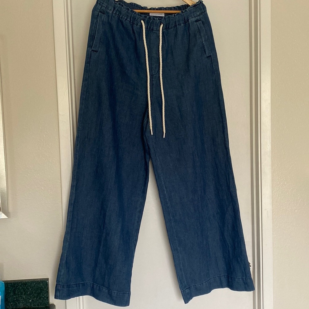 Loft jeans Palazzo pants